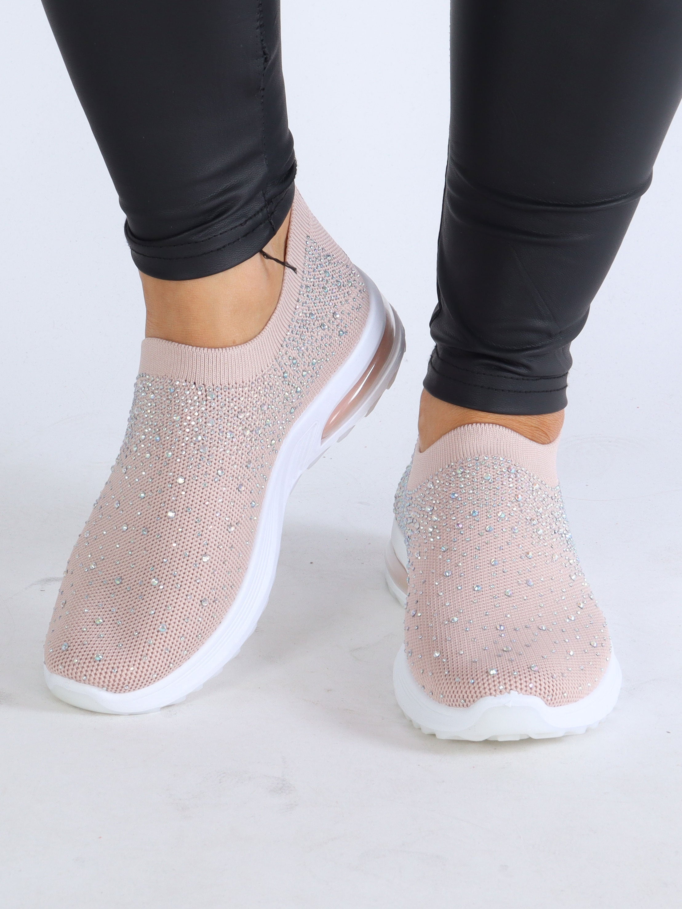 Petrina - Svarta strumpskor med imiterad strumpa